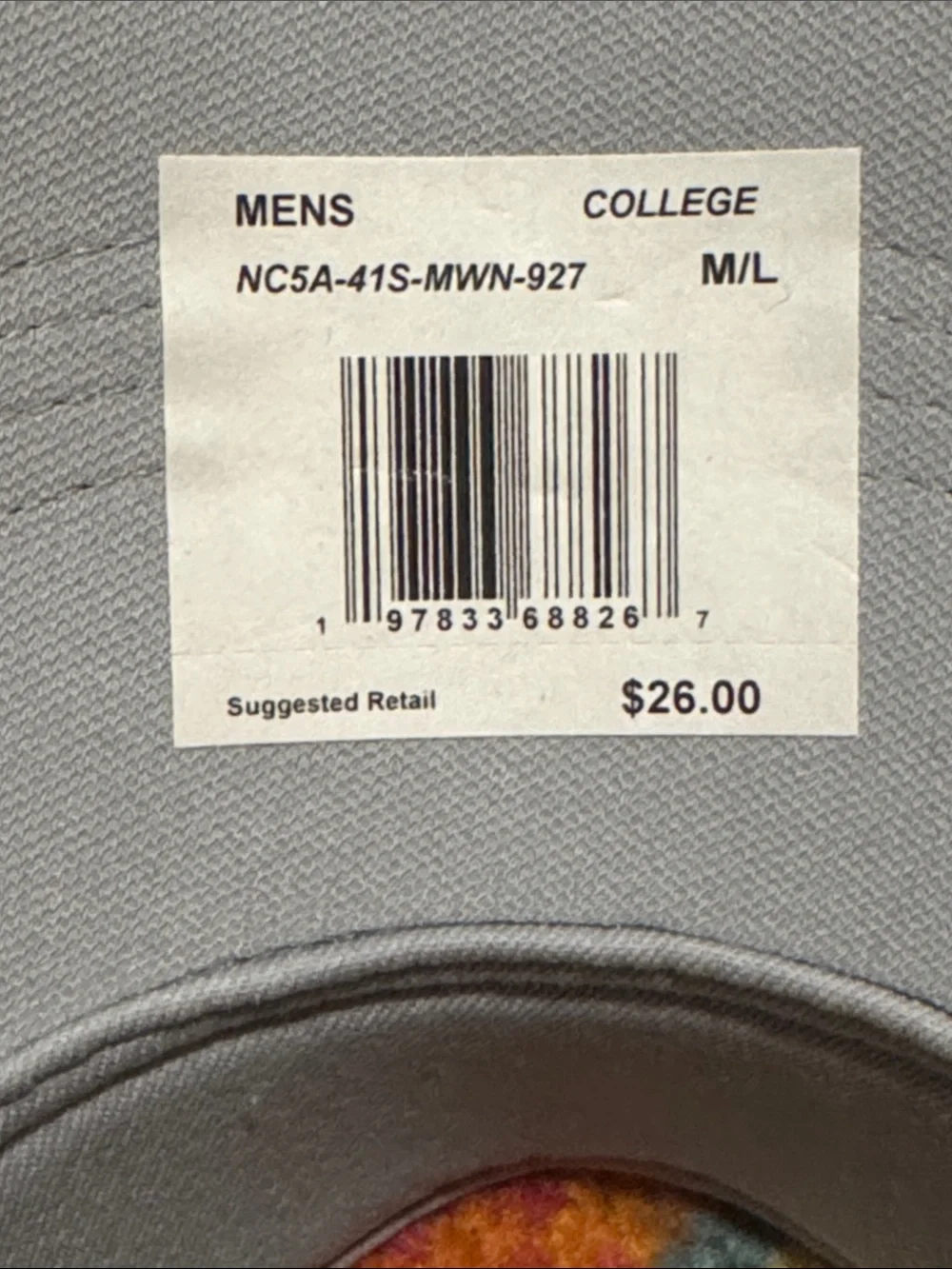 Nike Navy Visor with Yellow Michigan Embroidery